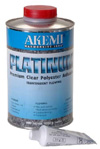 Akemi platinum transparent flowing polyester