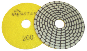 Monster Bric Dry Diamond Polishing Pads - 200 Grit