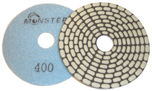 Monster Bric Dry Diamond Polishing Pads - 400 Grit