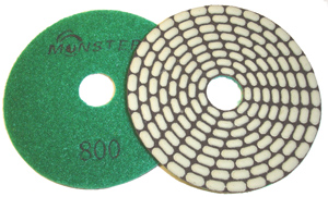 Monster Bric Dry Diamond Polishing Pads - 800 Grit
