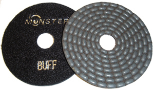 Monster Bric Dry Diamond Polishing Pads - Black Buff