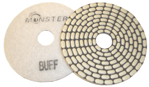 Monster Bric Dry Diamond Polishing Pads - White Buff