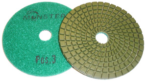 5-Step Monster Diamond Polishing Pads POS 3