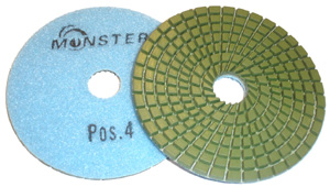 5-Step Monster Diamond Polishing Pads POS 4