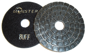 Monster Diamond Polishing Pad Black Buff