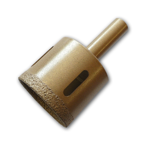 brazed diamond core bit with 1/2" shank