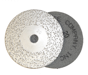 vacuum brazed diampnd grinding disc 5" 20 grit