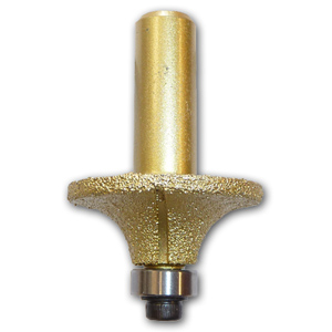 1/2 inch Radius Brazed Diamond Router Bit with 1/2 inch Shank